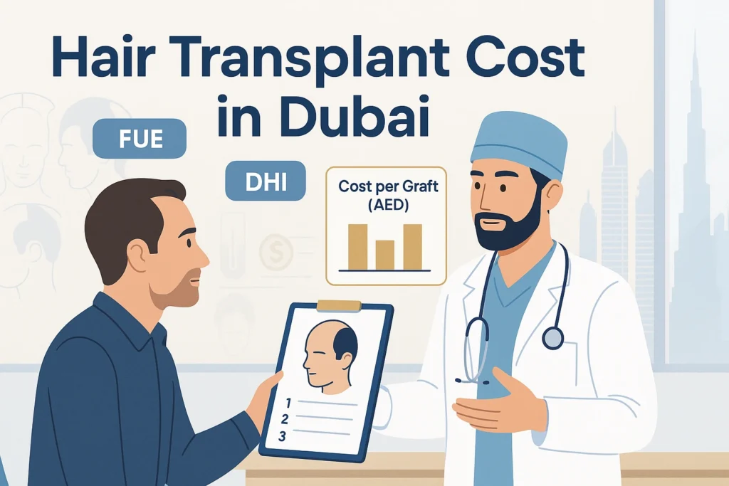 Hair Transplant Cost in Dubai 2025 | Graft Rates, Surgeons, Packages