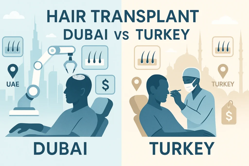 Hair Transplant Dubai vs Turkey: Cost, Safety, and Recovery