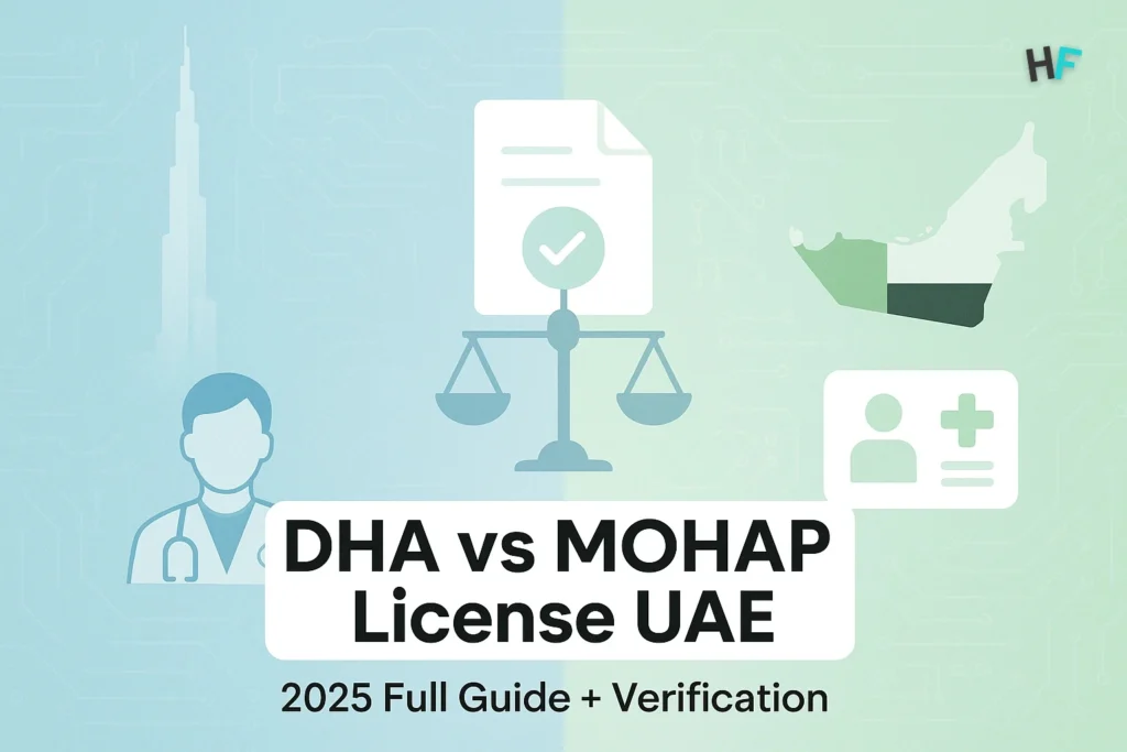 DHA vs MOHAP License UAE (2025) – Full Guide + Verification