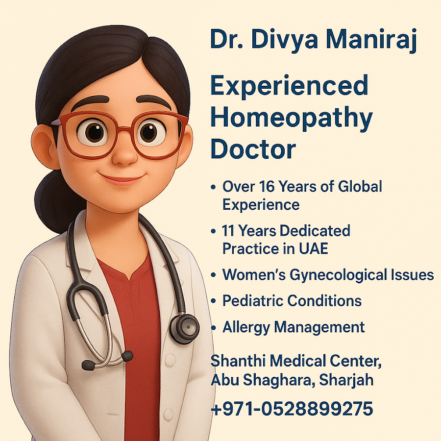Dr Divya Maniraj, Homeopathy Clinic