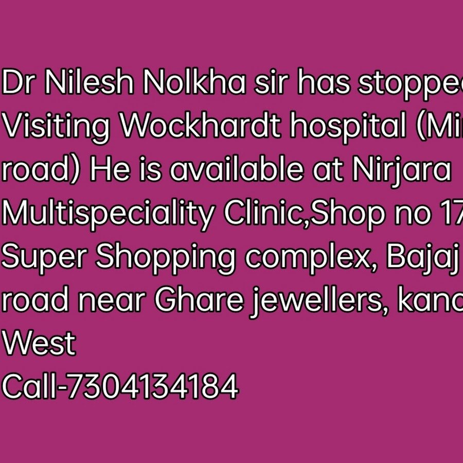 Dr Nilesh Nolkha