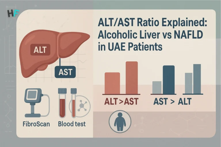 ALT/AST Ratio Explained (2025): ALD vs NAFLD in UAE