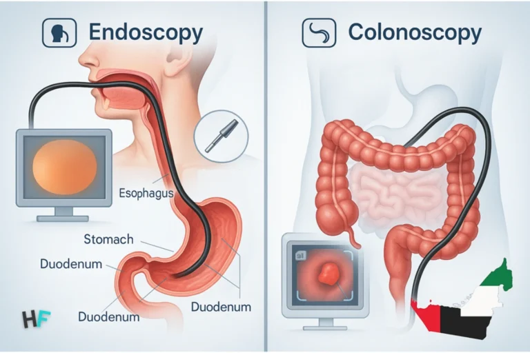 Endoscopy vs Colonoscopy: Purpose, Procedure & Cost in UAE
