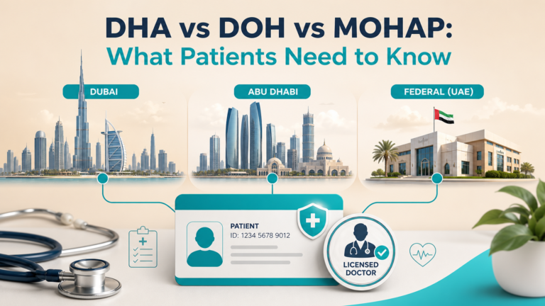 DHA vs DOH vs MOHAP: What Patients Need to Know